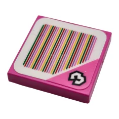 LEGO Piastrelle 2 x 2 con adesivo Super Mario Scanner Code…