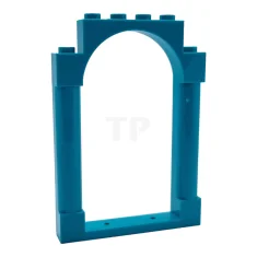 LEGO Frame 1 x 6 x 7 afgerond met pilaren