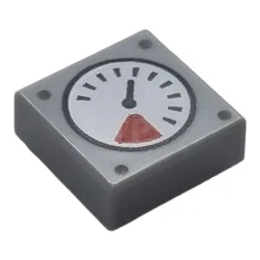 LEGO Tile 1 x 1 with Gauge Pattern