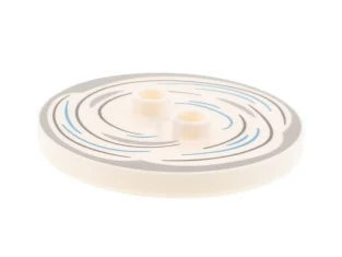 LEGO Fliese, rund 4 x 4 mit 2 hohlen Noppen mit…