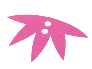 LEGO Cloth Play Cube Accent 5 Point Leaf with 2 Holes…