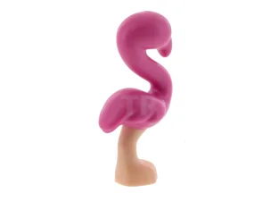 LEGO Uccello, Friends fenicottero con corpo rosa scuro, occhi neri e…