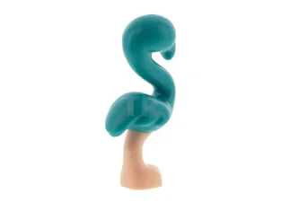 LEGO Uccello, Friends fenicottero con corpo turchese scuro, occhi neri e…