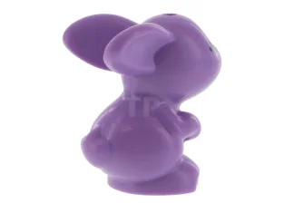 LEGO Bunny / Rabbit, Friends, Sitting with Dark Turquoise Eyes, Black…