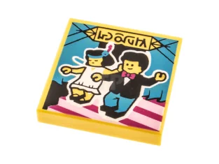 LEGO Tile 2 x 2 with Album Cover - Man and…