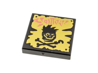 LEGO Tile 2 x 2 with Album Cover - Skull and…