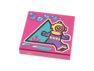 LEGO Tile 2 x 2 with Album Cover - Deep Sea…