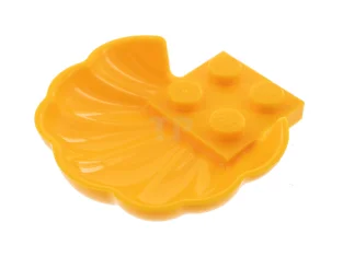 LEGO Clam / Scallop Shell with 4 Studs