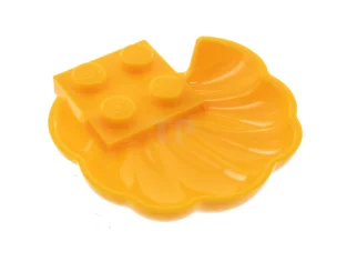 LEGO Clam / Scallop Shell with 4 Studs