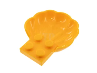 LEGO Clam / Scallop Shell with 4 Studs