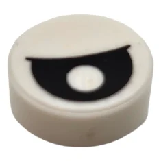 LEGO Tile 1 x 1 Round with Eye Pattern