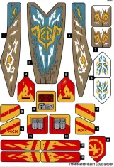 LEGO Adesivo per il set 71748