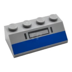 LEGO Pendenza 2 x 4 - 45° con motivo a righe…