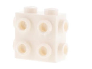 LEGO Baksteen, aangepast 1 x 2 x 1 2/3 met noppen…