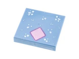 LEGO Tile 2 x 2 with Spots and Diamond Pattern (Bruni)
