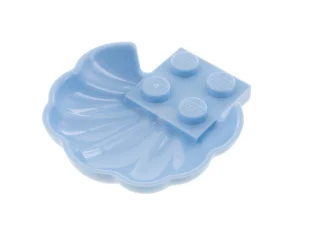 LEGO Clam / Scallop Shell with 4 Studs