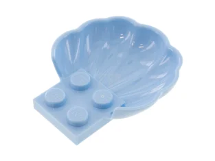 LEGO Clam / Scallop Shell with 4 Studs