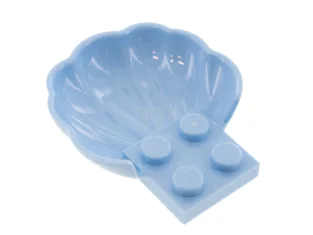 LEGO Clam / Scallop Shell with 4 Studs