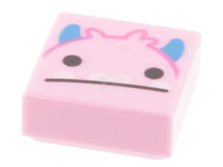 LEGO Fliese 1 x 1 mit Monsterface-Muster