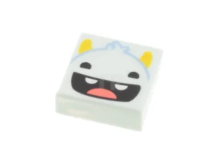 LEGO Fliese 1 x 1 mit Monsterface-Muster