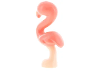 LEGO Vogel, Flamingo Friends met koraalkleurig lichaam, zwarte ogen en gouden…