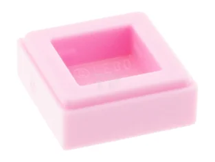 LEGO Fliese 1 x 1 mit Emoji-Gesicht Augen geschlossen-Muster