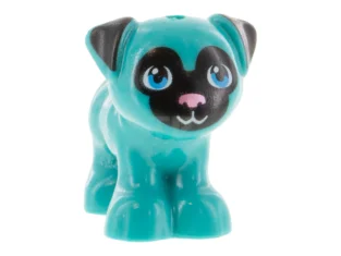 LEGO Dog Pug with Pattern
