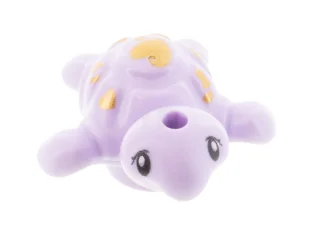 LEGO Turtle Baby, Friends with Black Eyes and Gold Spots Pattern