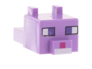 LEGO Minecraft Head, Blocky with Ears and Nose (Cat)
