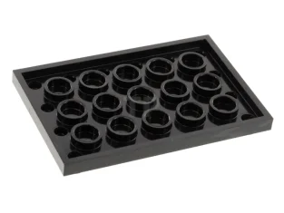 LEGO Tegel 4 x 6 met noppen op randen met 'DARTH…