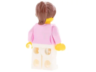 LEGO LEGOLAND Park Female with Reddish Brown Ponytail, Bright Pink Shirt,…