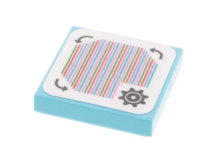 LEGO Tile 2 x 2 with Groove with Super Mario Scanner…