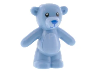 LEGO Teddy Bear with Black Eyes, Blue Nose and Mouth and…
