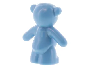 LEGO Teddy Bear with Black Eyes, Blue Nose and Mouth and…
