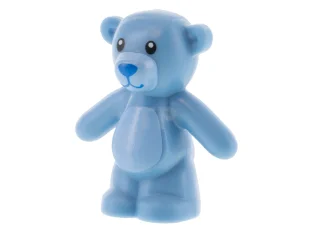 LEGO Teddy Bear with Black Eyes, Blue Nose and Mouth and…