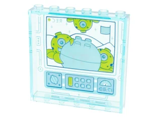 LEGO Panel 1 x 6 x 5 with Screen with Planet…