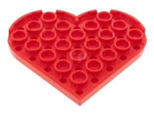 LEGO Plate, Round 6 x 6 Heart