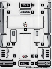 LEGO Sticker for Set 76903 - Sheet 2