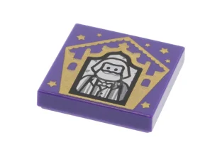 LEGO Tile 2 x 2 with Groove with Chocolate Frog Card…