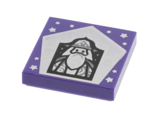 LEGO Tile 2 x 2 with Groove with Chocolate Frog Card…