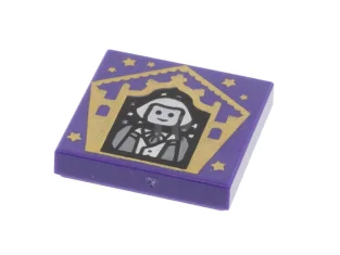 LEGO Tile 2 x 2 with Groove with Chocolate Frog Card…