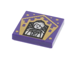 LEGO Tile 2 x 2 with Groove with Chocolate Frog Card…