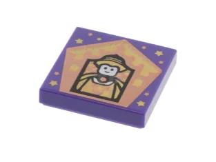 LEGO Tile 2 x 2 with Groove with Chocolate Frog Card…