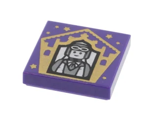 LEGO Tile 2 x 2 with Groove with Chocolate Frog Card…