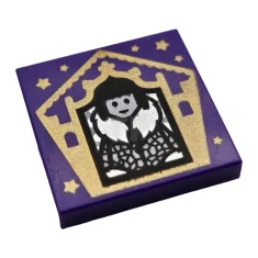 LEGO Tile 2 x 2 with Groove with Chocolate Frog Card…