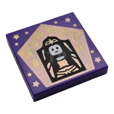 LEGO Tile 2 x 2 with Groove with Chocolate Frog Card…