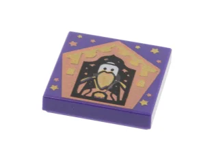 LEGO Tile 2 x 2 with Chocolate Frog Card Salazar Slytherin…