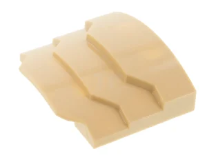 LEGO Wig 4 x 3 Geen noppen Getrapt