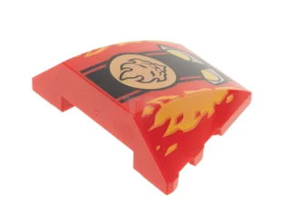 LEGO Wig 4 x 3 Driedubbel gebogen met koplampen en Ninjago…