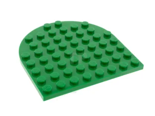 LEGO Plate, Round 8 x 8 Rounded End